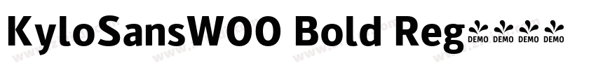 KyloSansW00 Bold Reg字体转换